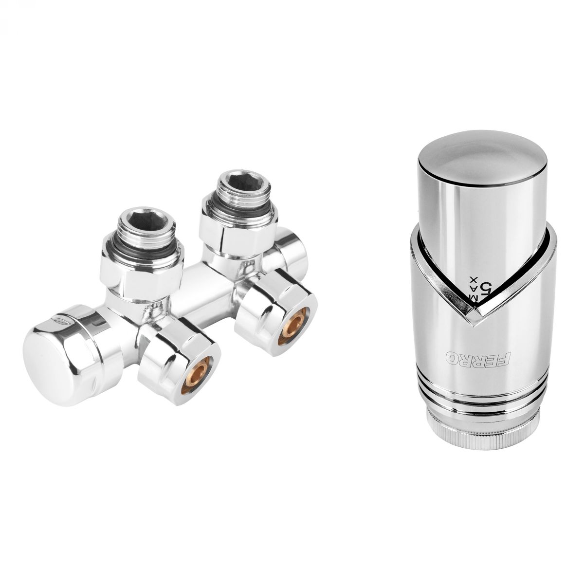KROM RADIJATORSKI SET H VENTIL KUTNI ZTD30CR CHROME