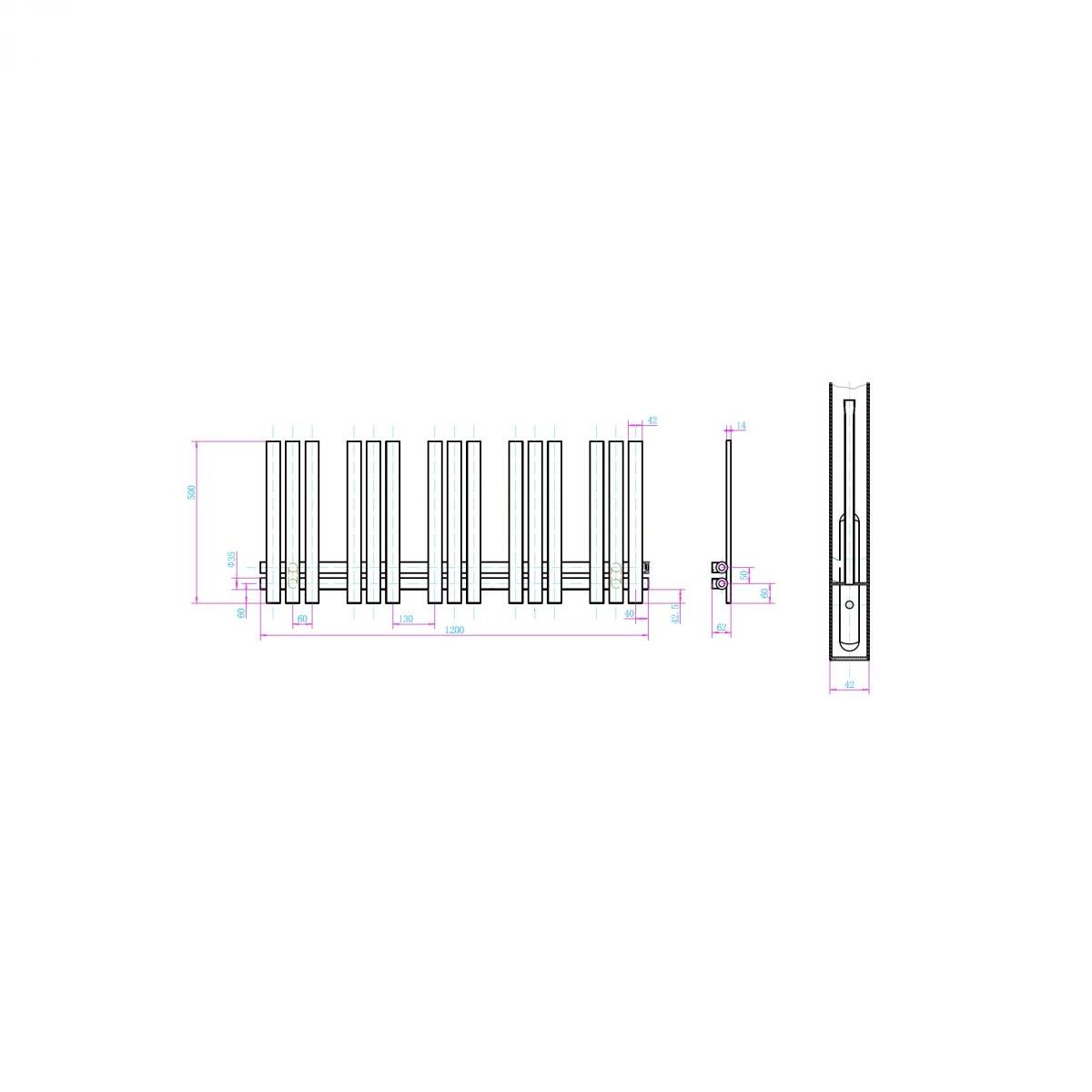 AREZZO KUPAONSKI RADIJATOR HORIZONT 1200x500