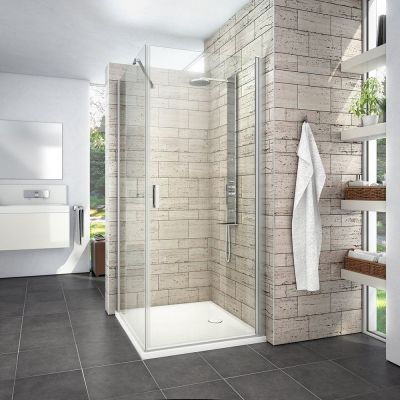 ROTH TUŠ KABINA LIMAYA 90X90 VRATA + STIJENA krom/prozirno