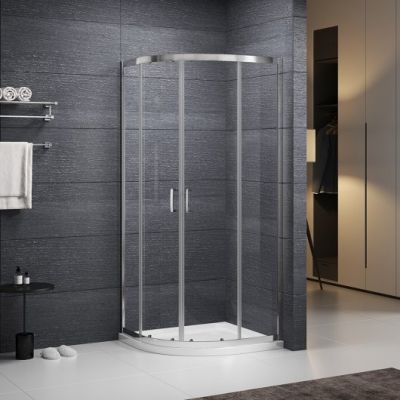 ROTH-Tuš kabina ALBIS 80x80 MUTNO/KROM polukružna
