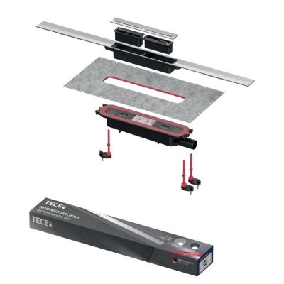 TECE-KANALICA drainprofile SET 1000mm četkani INOX 641024