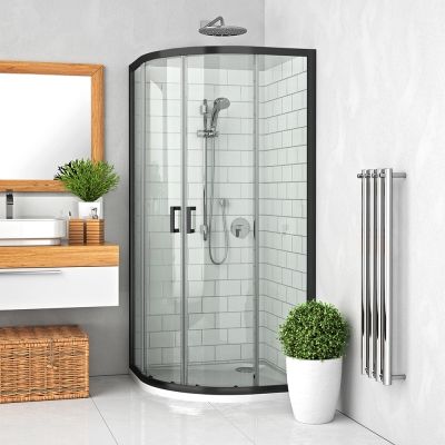 ROTH Tuš kabina - Lega Line LLR2 90x90 - crno/prozirno
