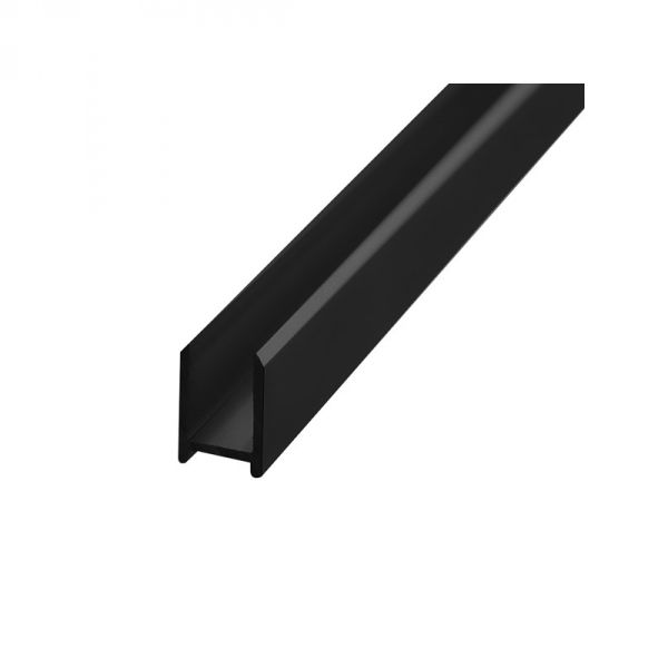 PROFIL U - DONJI ALUMINIJSKI CRNI ZA TUŠ STRANICU  L=140CM