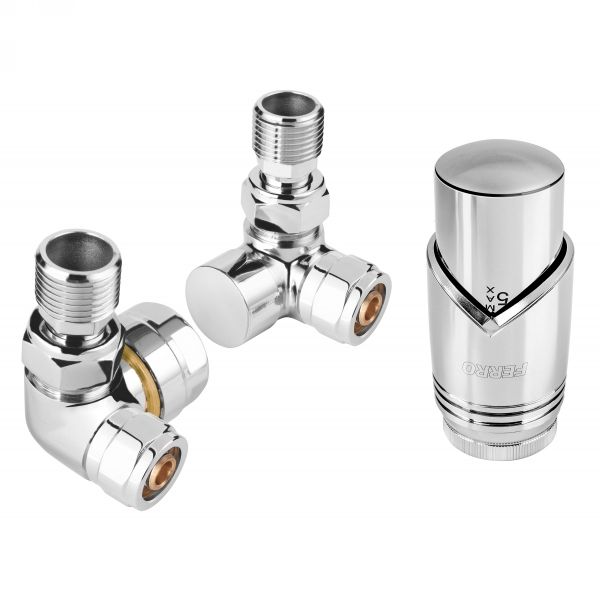 RADIJATORSKI SET AKSIJALNI VENTIL I PRIGUŠNICA 1/2” - KROM