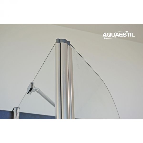 AQUAESTIL-Tuš paravan BETA II KROM/PROZIRNO