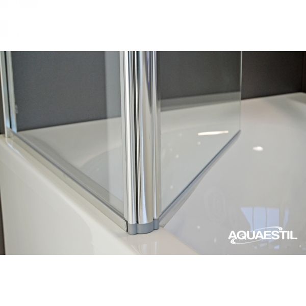 AQUAESTIL-Tuš paravan BETA II KROM/PROZIRNO