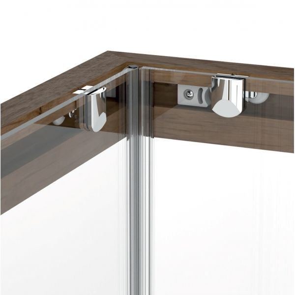 IREKO TUŠ KABINA 120X80X200 6mm PROZIRNO/DRVENI PROFIL