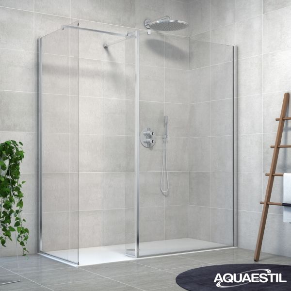 WALK IN TUŠ STIJENA Zenith Wall120CM + L20CM + W80CM