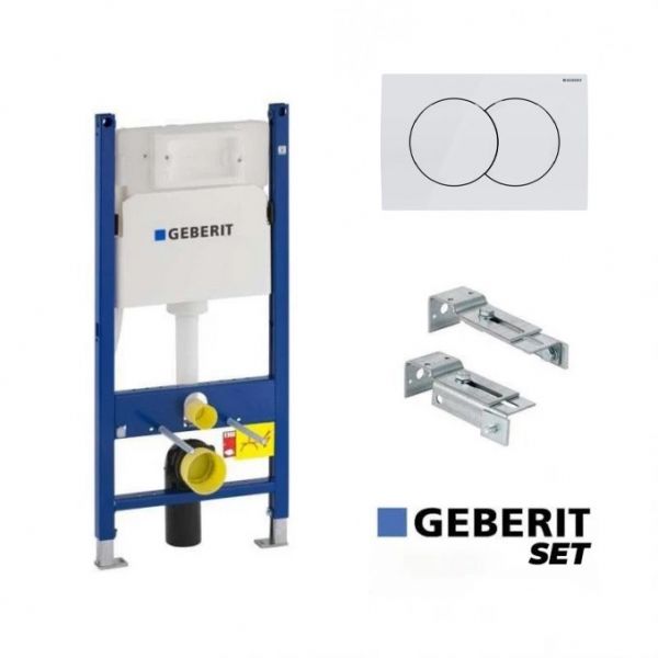 GEBERIT-Duofix uzidni vodokotlić s tipkom i setom za montažu 111.154.11.2